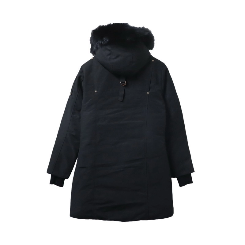 Moose Knuckles Gold Capsule Grand Metis Mid-length Down Parka #01-Black - ogsneaker