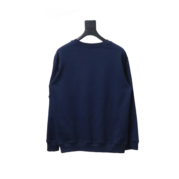 Stone Island Classic Logo Sleeve Patch Crewneck Dark Blue - ogsneaker