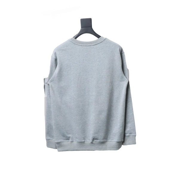 Stone Island Classic Logo Sleeve Patch Crewneck Gray - ogsneaker