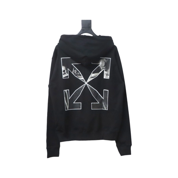 Off-White Caravaggio Arrow Over Hoodie Black - ogsneaker