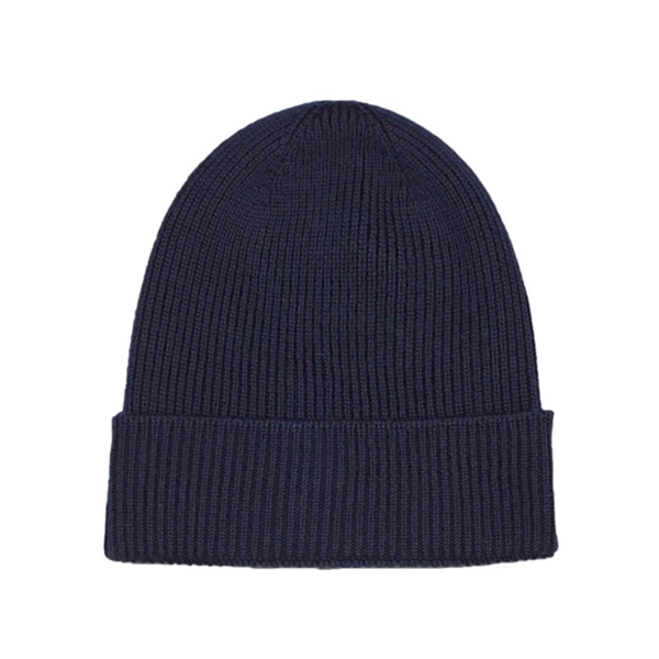 Moncler Cashmere Wool Beanie Navy Blue - ogsneaker