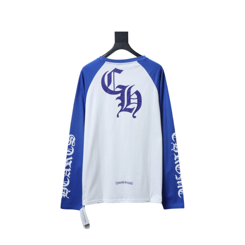 Chrome Hearts CH Baseball Shirt WhiteBlue - ogsneaker