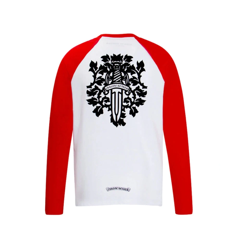 Chrome Hearts Dagger Baseball Shirt White Red - ogsneaker