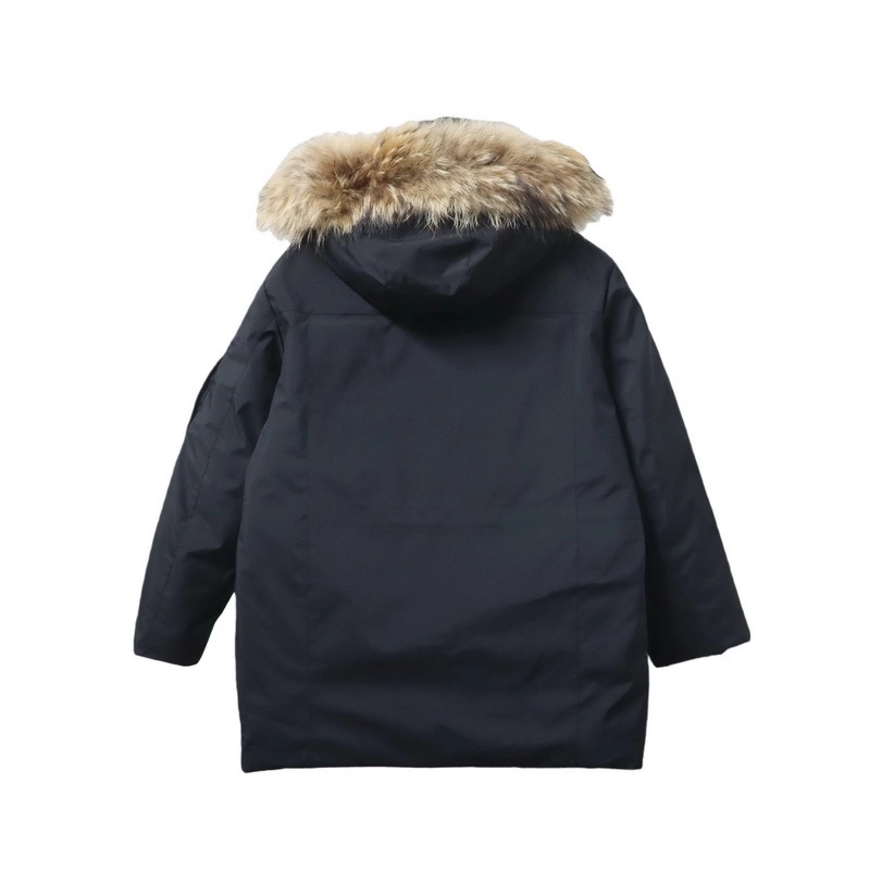 MLB 2nd Generation Black Workwear Down Jacket With Large Fur Collar - ogsneaker
