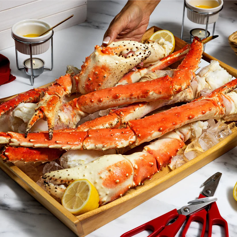 Fresh Cooked Alaskan Red King Crab Colossal Legs FROM 3 pounds