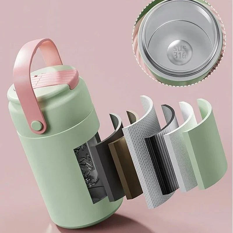 Stainless Steel Insulated Cooler Mug with Tea Silo Straw