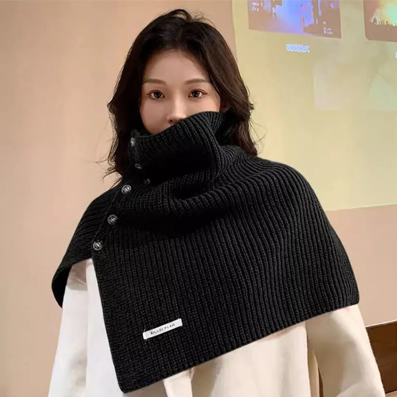 🔥Winter hot sale🔥Gift Choice - Multi-Purpose Buttoned Split Knit Shawl