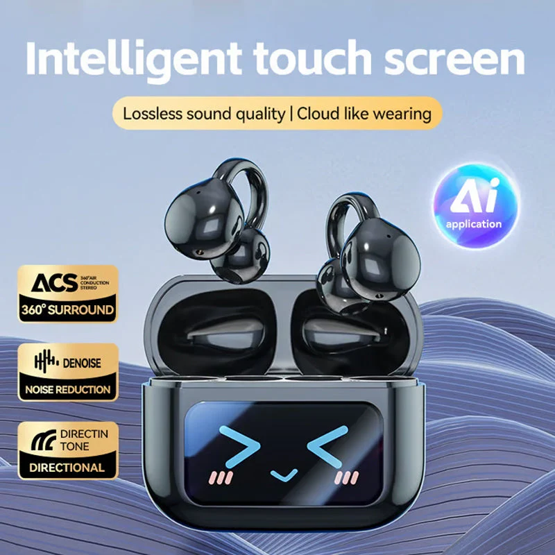 🎧🔥2025 HOT SALE🔥Bluetooth Clip On Earphones - Wireless Freedom Music on the Go Stylish and Convenient