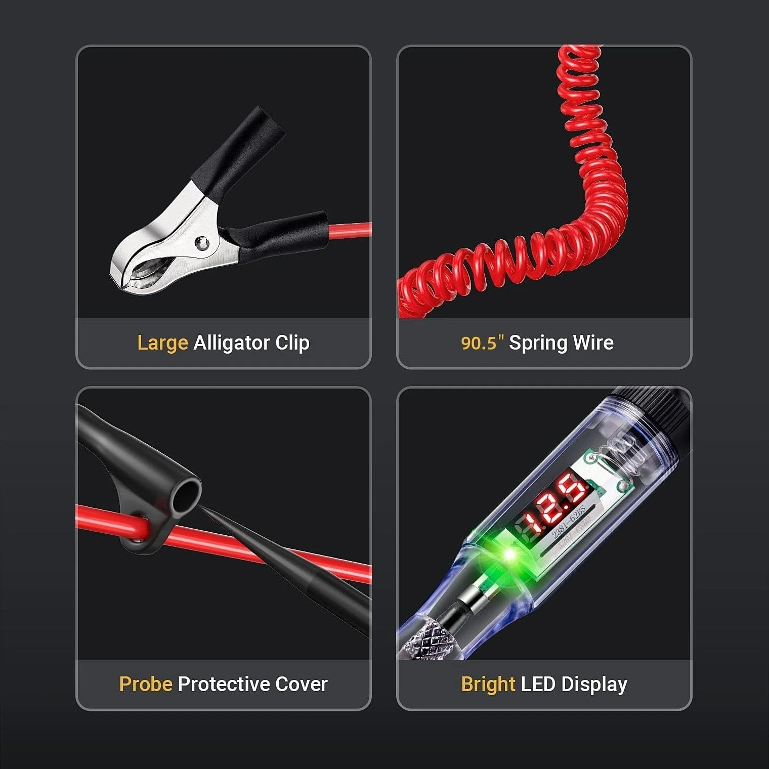 🔥LAST DAY SALE 50% OFF🔥Heavy Duty 5-90V Digital LED Circuit Tester