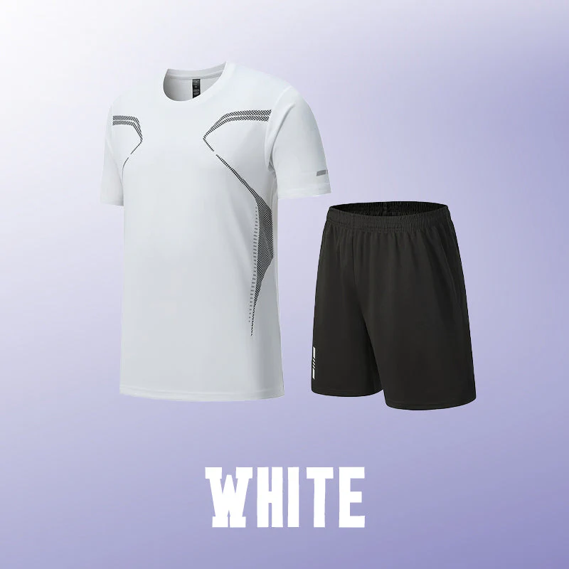 🎁Summer Hot Sale 50% OFF☀️💦Men’s Loose-Fit Breathable Quick-Drying Athletic T-Shirt & Shorts Tracksuit