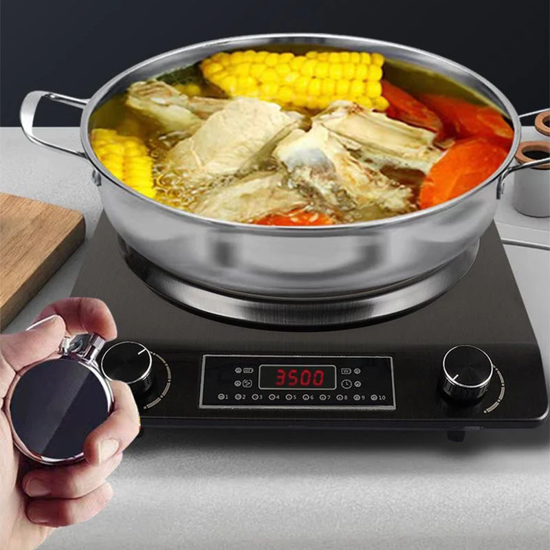 🥘Christmas Early Bird Special Offer🔥3500W konkaves Induktionskochfeld mit 10 Temperaturstufen