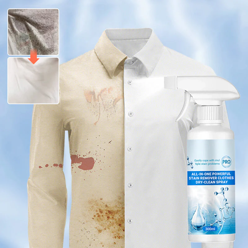 🔥50% OFF🎉All-in-One Powerful Stain Remover Clothes Dry-Clean Spray