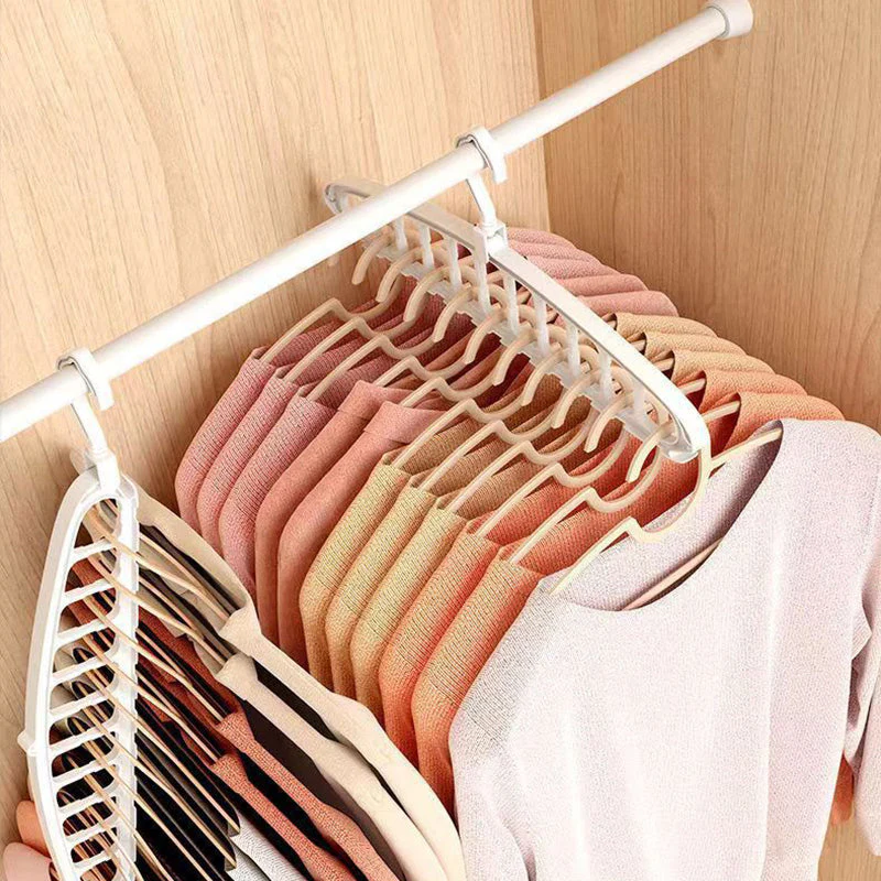 🥳New Year Specials🔥Multifunctional Foldable Clothes Hanger with 11-Hole