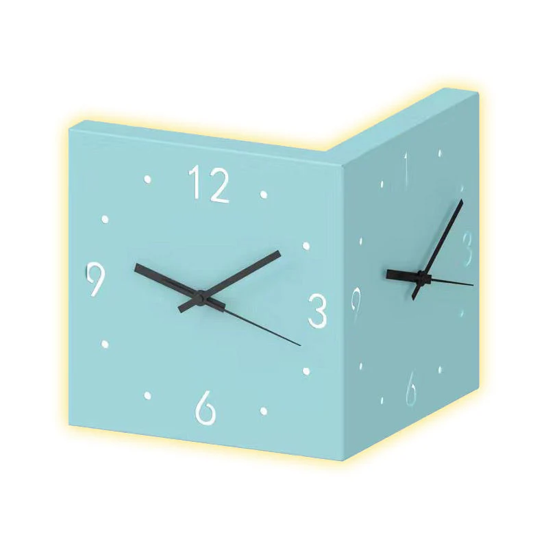 🔥The last day 40% OFF🔥Automatic Induction 3D Double-Sided Corner Wall Clock