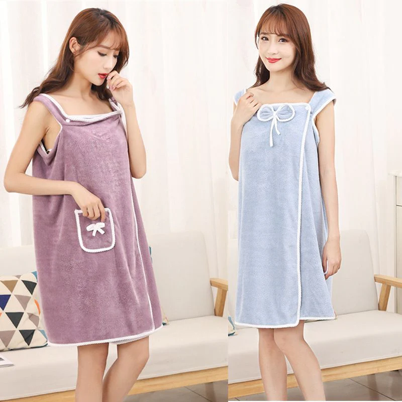 Faux Coral Fleece Absorbent Bath Towel