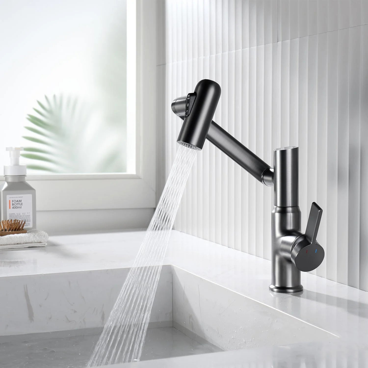 🎁Hot Sale 49% OFF⏳Single-Hole Rotatable Faucet with Temperature Display