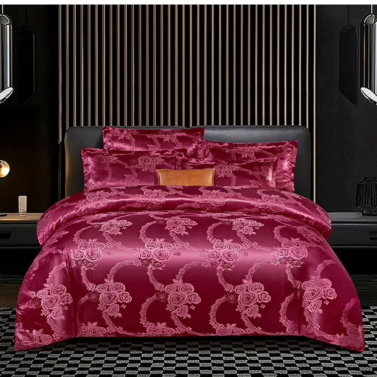 🔥Free shipping🔥 Luxury Satin Jacquard Bedding 4-pices-Set