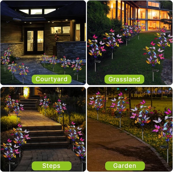 🔥50% OFF🎁Waterproof Solar Outdoor Butterfly Lights💐