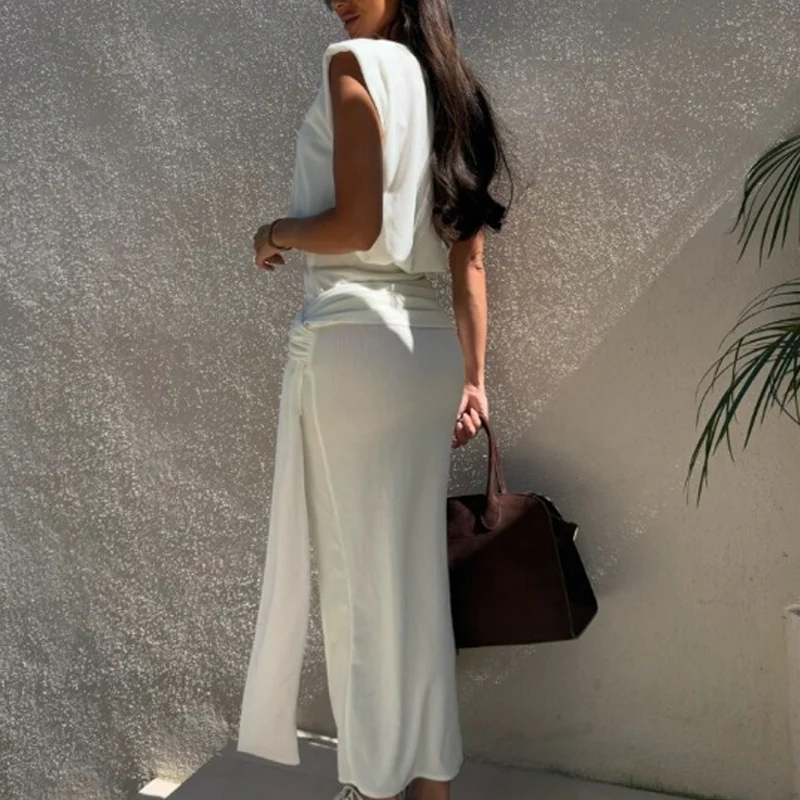 🌸New Arrival 50%OFF💖 Women's Elegant Top & High Slit Skirt Set