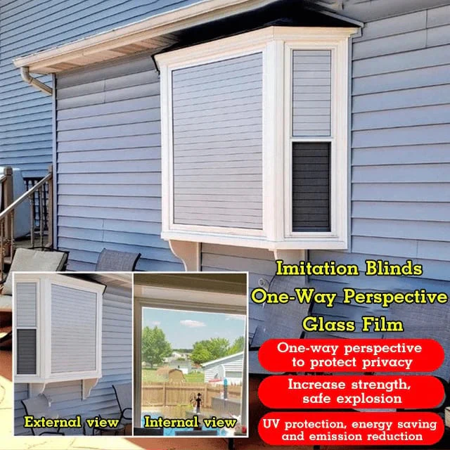 One-Way Imitation Blinds Privacy Window Cover