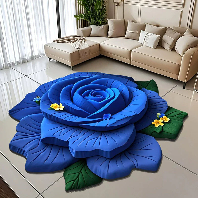 🏠2025 New Product-50% OFF🔥Floral Plush & Diatomaceous Earth Floor Mat✨
