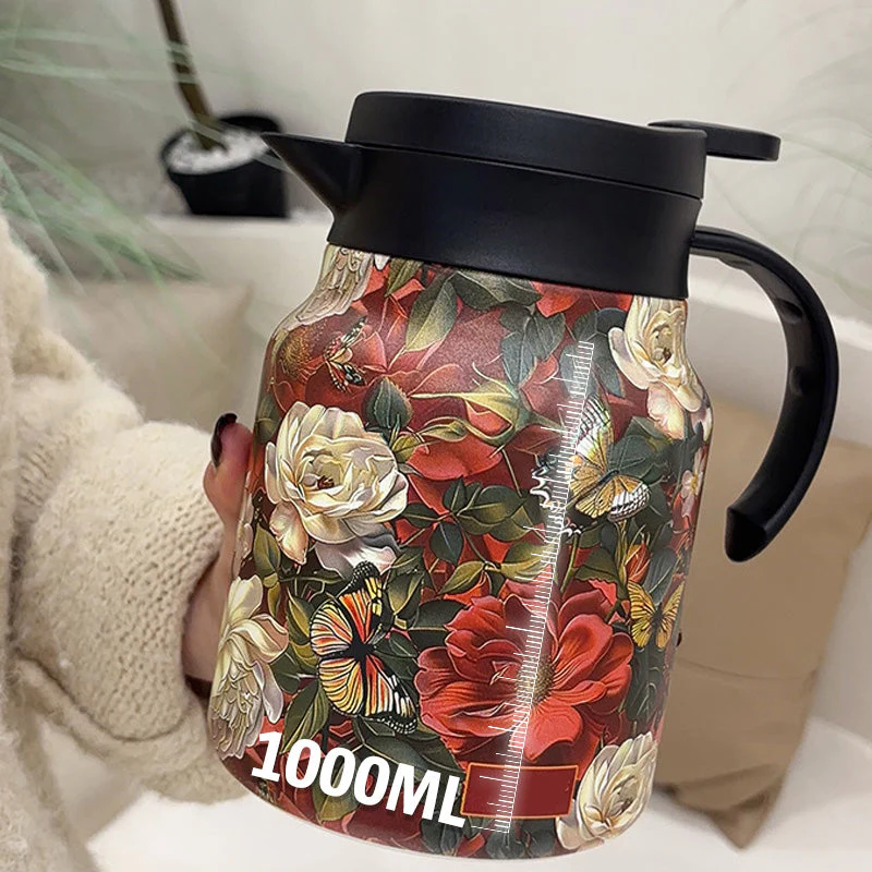 🔥HOT SALE UP TO 49% OFF🔥1000ml Vacuum Insulated Teapot with Strainer