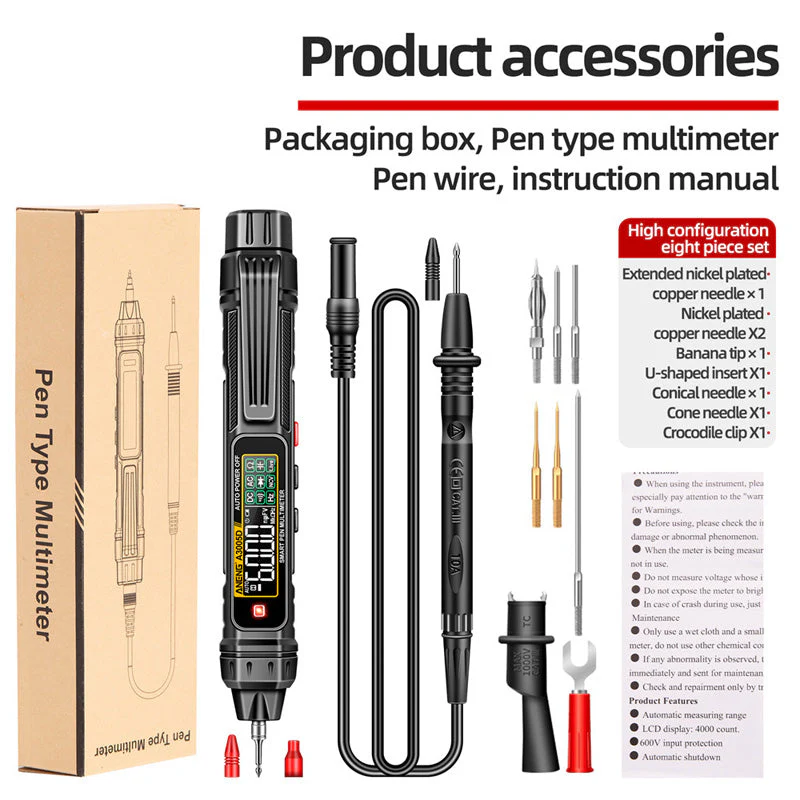 Portable Digital High Accuracy Pen Multimeter