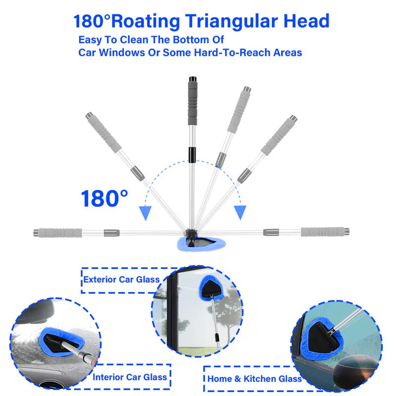 🔥Car Windshield Cleaning Tool Set - Extendable & 180° Rotatable📢📢Snatch up! Only 20 left, while supplies last!