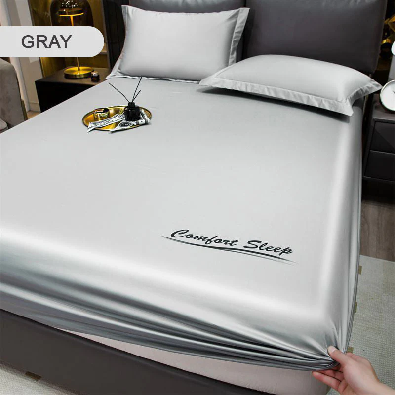 ✈️ Free Shipping ALL📦Summer Ice Cooling Silky Bed Fitted Sheet Pillow Cover🛏️