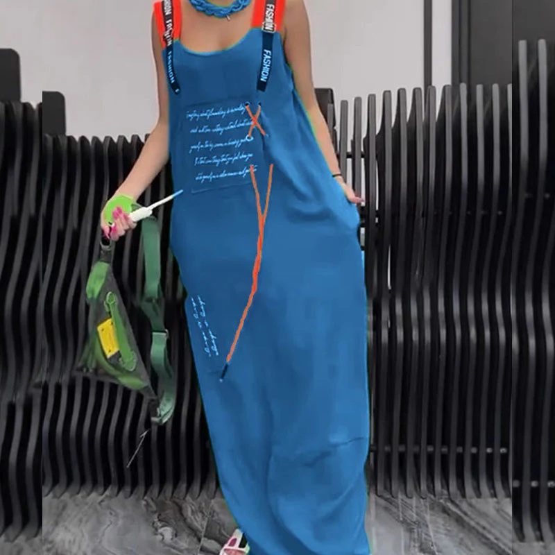 💖Women's Casual Printed Sleeveless Dress