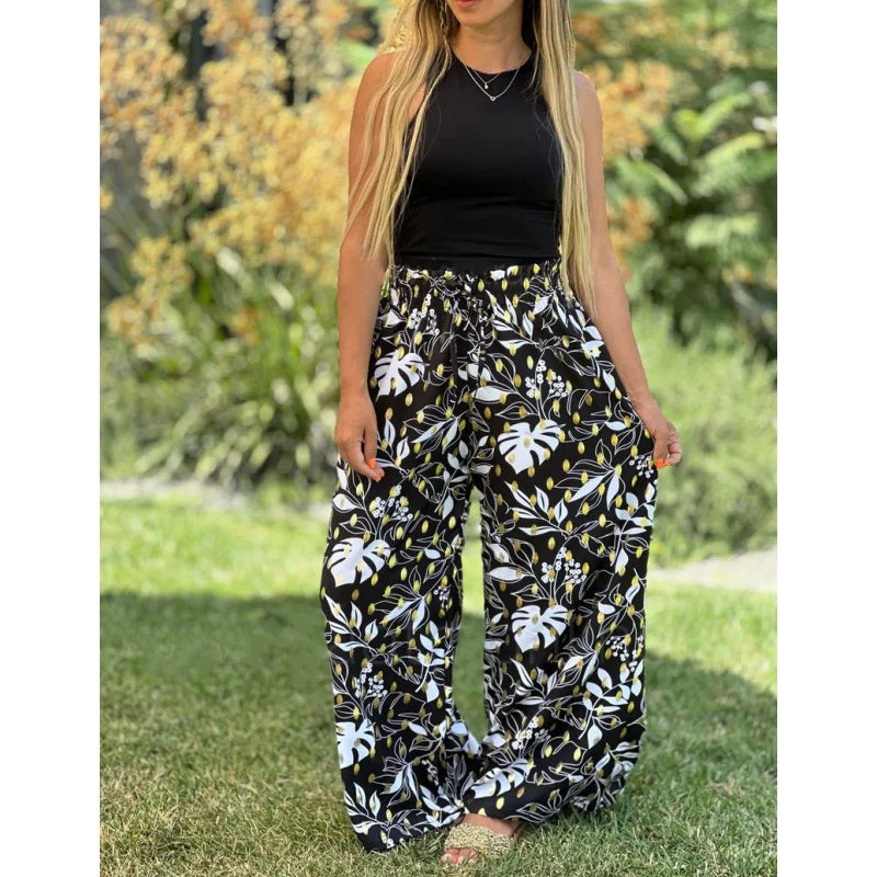 🔥Free Shipping🔥Women's Printed Wide Leg Pants