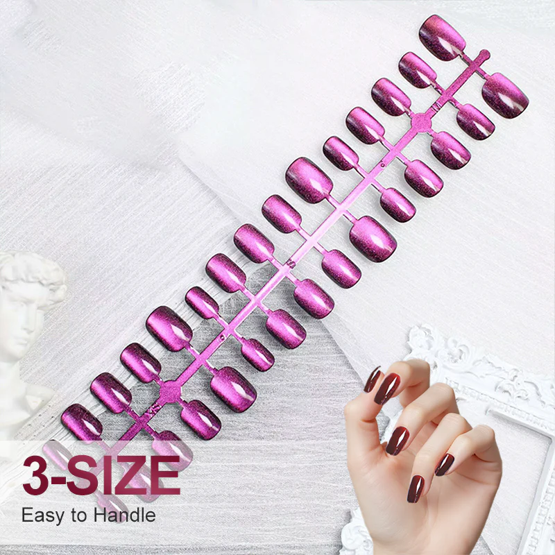 💫Cat Eye Press-On Nails Set – 3 Sizes