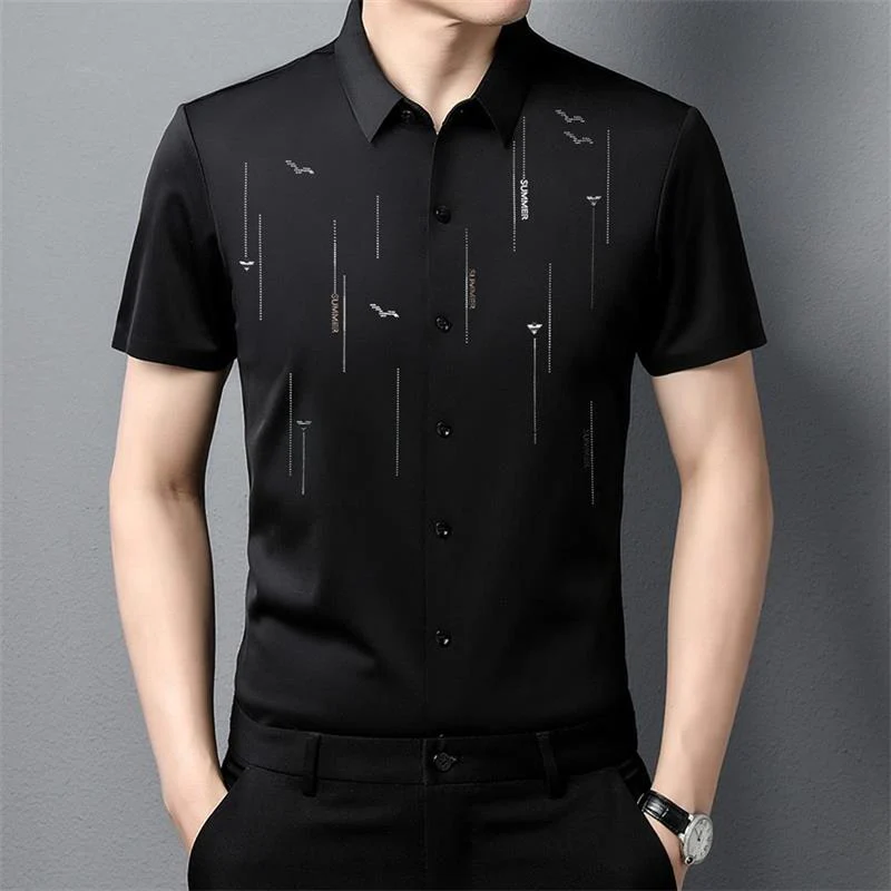 Summer anti-wrinkle silk shirt（⏰Limited Time Offer）