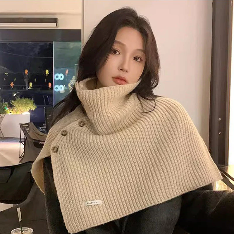 🔥Winter hot sale🔥Gift Choice - Multi-Purpose Buttoned Split Knit Shawl