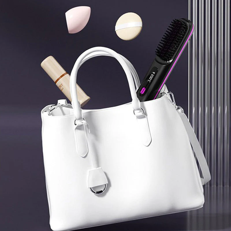 🔥Summer Hot Sale 49% Off🔥Wireless Ceramic Heating Hair Straightening Comb