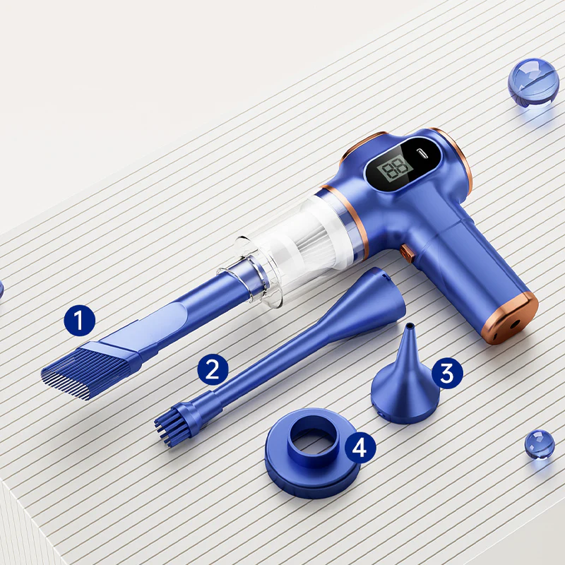 🌪️4 Combination 1 Powerful rechargeable car vacuum cleaner