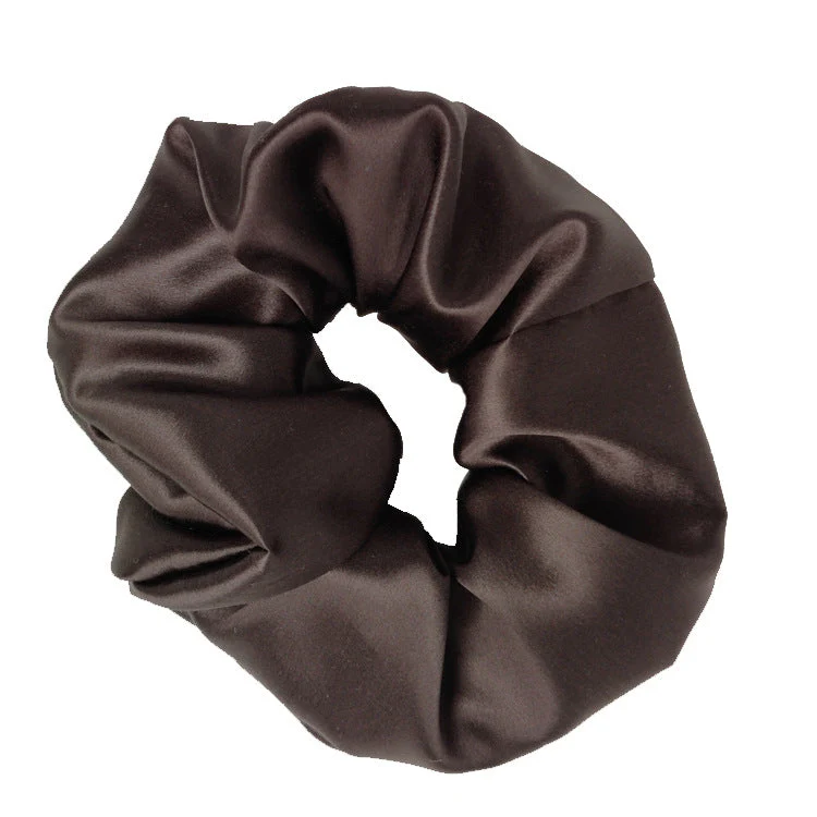 New Silk Large Intestine Loop Solid Bright Piggy Hair Loop Elastic Hair Rope Hair Loop Multiple Pack