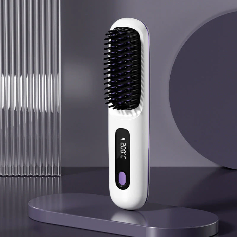 🔥Summer Hot Sale 49% Off🔥Wireless Ceramic Heating Hair Straightening Comb