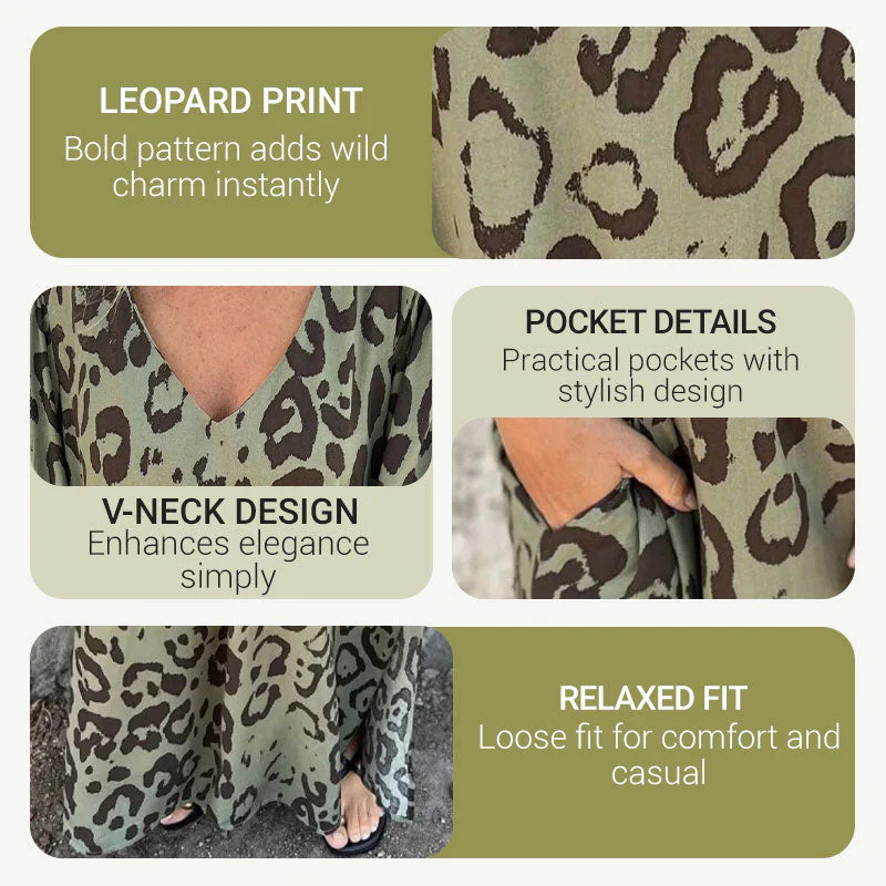 🌸New Year Specials🌸 V-Neck Printed Flowy Dress with Pockets