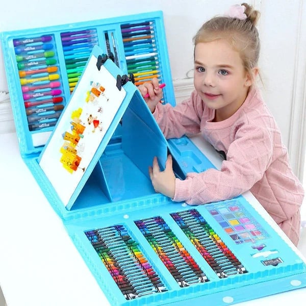 🎁Christmas Gift 🎄🎅🎨 50% OFF HOT PROMOTION! ✨ Deluxe 6-in-1 Art Creativity Set - Includes Drawing Tools & 12 Colors for Kids' Creative Development 🧑‍🎨🌟