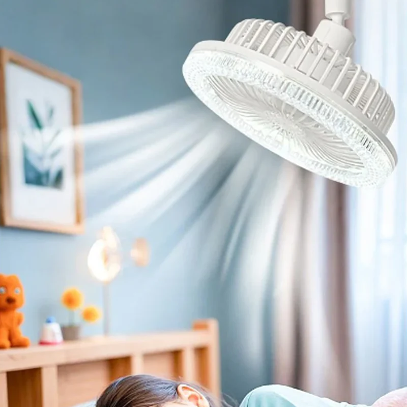 🍃2025 Newest Models🍃E27 360° Rotating Ceiling Fan with Remote Control