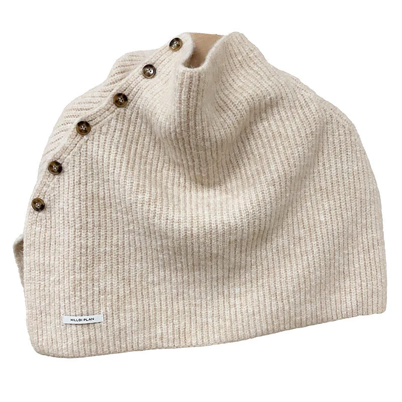 🔥Winter hot sale🔥Gift Choice - Multi-Purpose Buttoned Split Knit Shawl