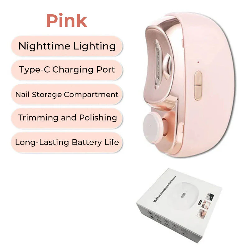 🎁 Hot Sale 49%OFF🔥3 in 1 Automatic Electric Nail Clipper with Polishing【Safe and convenient】