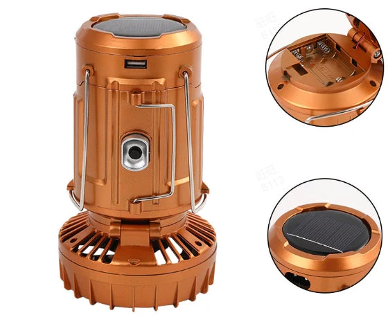 🔥🎁Hot Sale 50% OFF🎁🔥Portable LED Camping Lantern With Fan