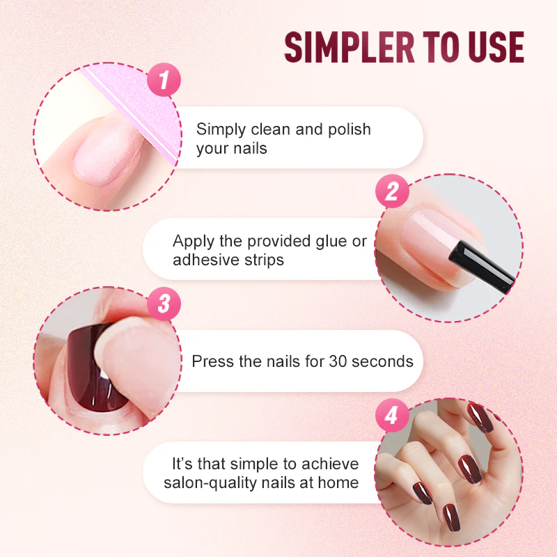 💫Cat Eye Press-On Nails Set – 3 Sizes