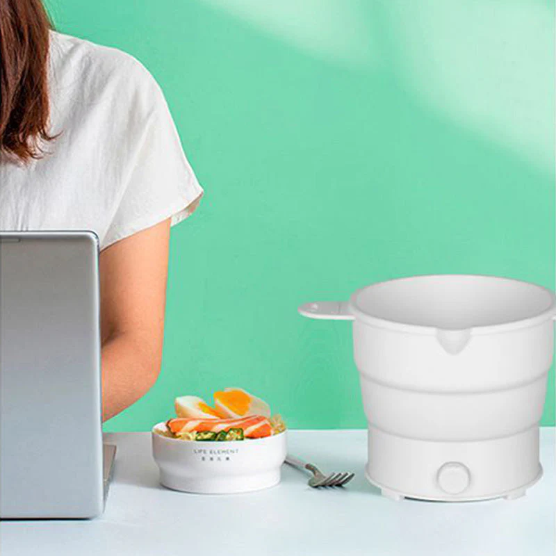 [Creative Gift] Travel Folding Electric Silicon Cooking Pot