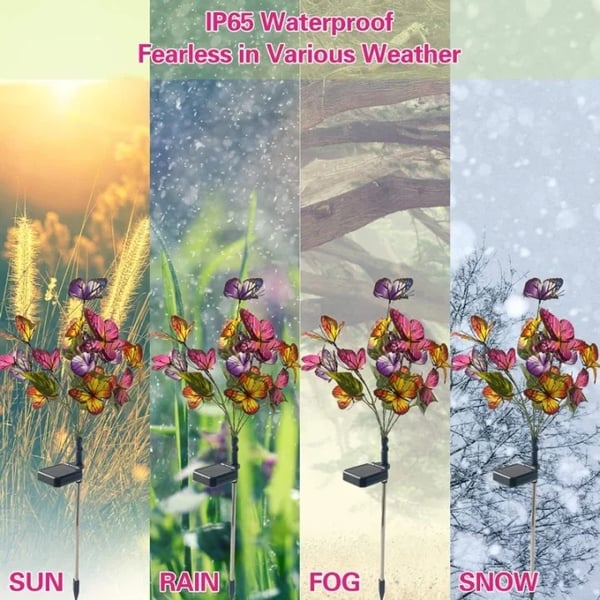 🔥50% OFF🎁Waterproof Solar Outdoor Butterfly Lights💐