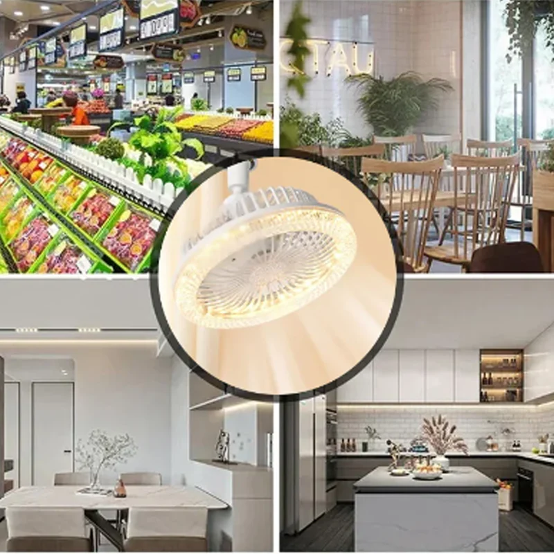 🍃2025 Newest Models🍃E27 360° Rotating Ceiling Fan with Remote Control