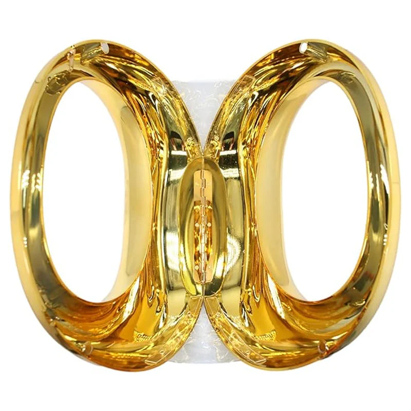 Novelty Moon Shape Glossy Acrylic Crossbody Handbag