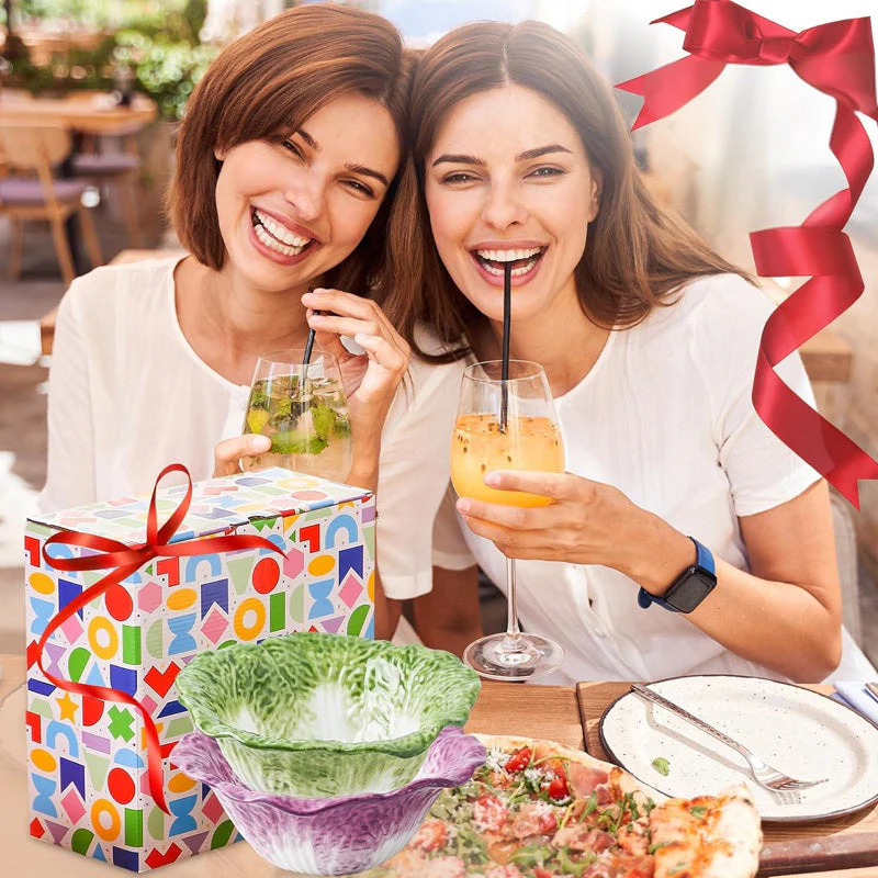 🥬 Cabbage Ceramic Art Dinner Plates✨